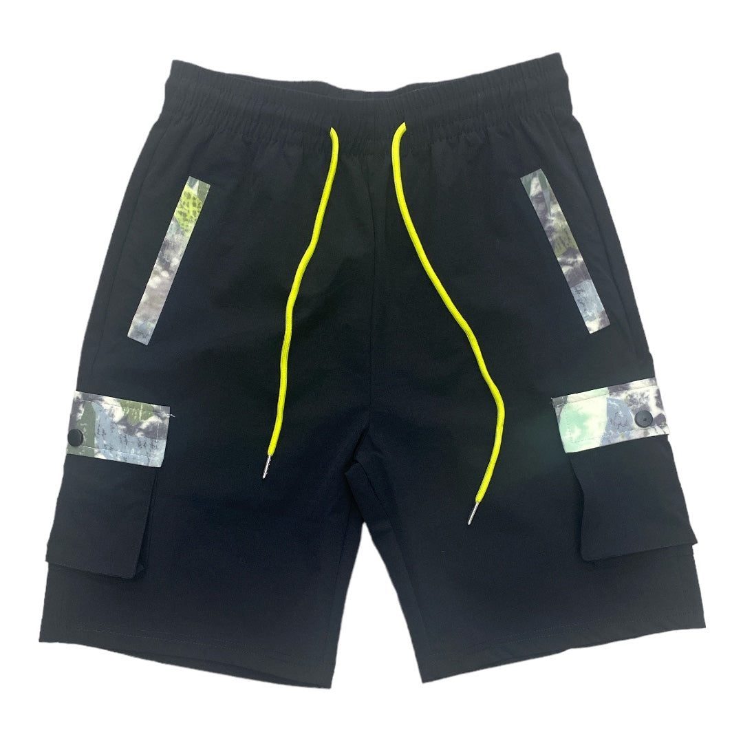 Nylon cargo shorts